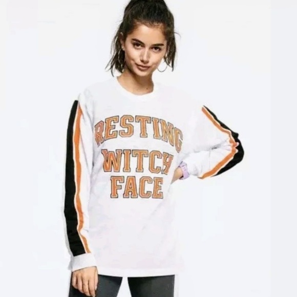 PINK Victoria's Secret Tops - 🆕️VS PINK, Resting Witch Face, Long Sleeve